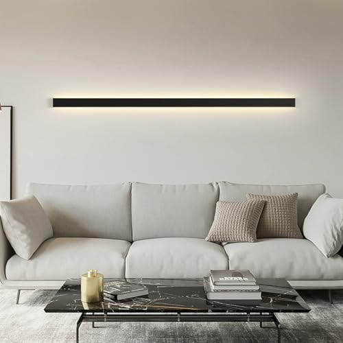 Apliques de pared LED modernos de 80cm y luz cálida para decoración interior 7