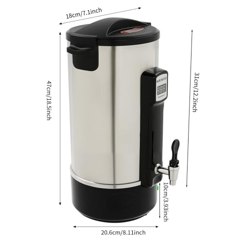 Derretidor de cera de acero inoxidable ACLICE de 1100 W con protección térmica 2