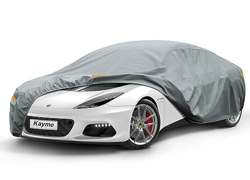 Image of Kayme Heavy Duty Car Cover Custom Fit Lotus Evora (2009-2023) Waterproof All Weather for Automobiles, Full Exterior Covers Sun Rain UV Protection.（Deliver About 3-10 Days）