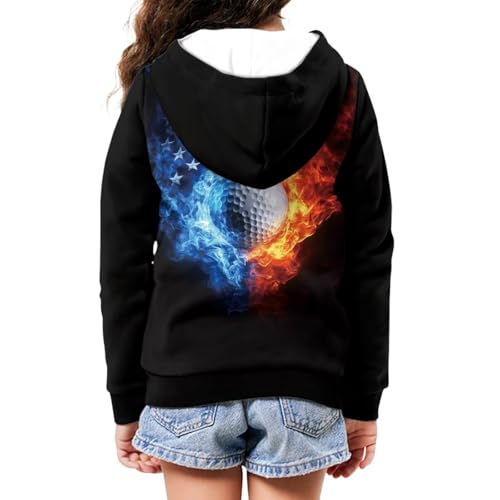 Image of Coloranimal Unisex Girls Boys Long Sleeve Casual Hoodies & Sweatshirts Tops Kids Zip Up Jacket Coat Age 6-16 Year