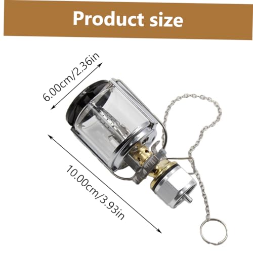 Linterna de gas para camping de cobre y acero inoxidable portátil 2