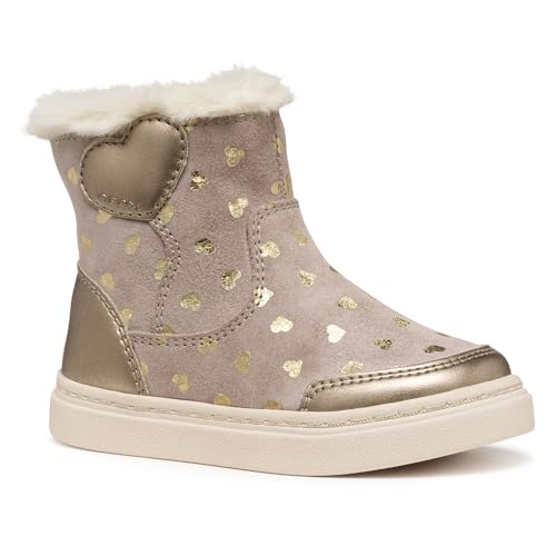 Geox Jungen Mädchen B NASHIK Girl Ankle Boot, Dark BEIGE, 26 EU