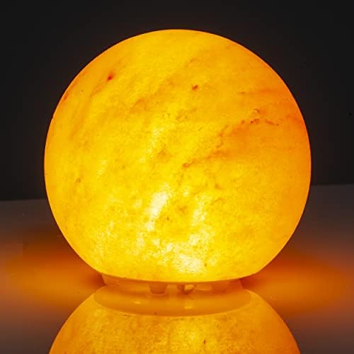 Globe Salt Crystal Lamps LED Pink Himalayan 1-2kg Included USB Cable 3 Watt Led Bulb Natural Authentic Crystal Healing Pink Crystal Night Light.
