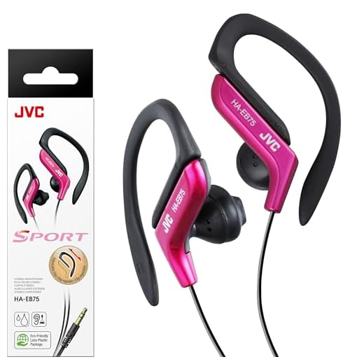 JVC HAEB75P Fone de ouvido esportivo com clipe rosa