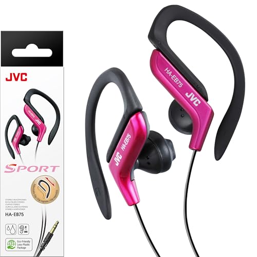 Image of JVC HAEB75P Sports Clip Headphone, Pink