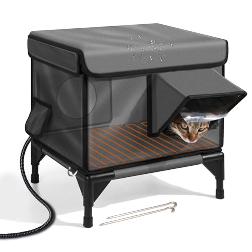 Maison pour chat extérieur isolée pour réchauffer votre jardin