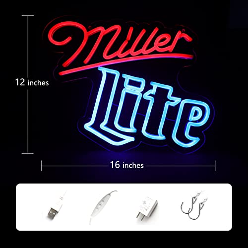Vinray Millers Light Neon Signs For Wall Decor In Garage Bar Pub Or Club,Handmade Led Light For Home Bar And Man Cave Decor,Wall Art Lighting For Restaurant Easy Hanging #TOP2