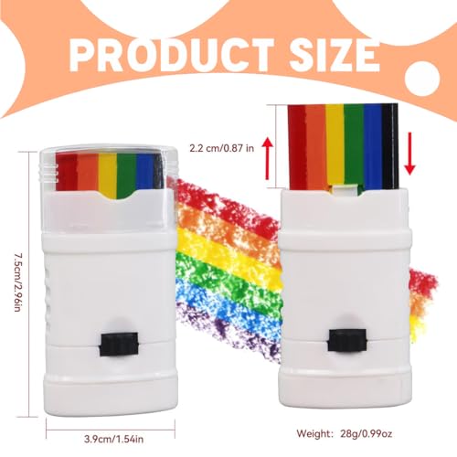 UYVPAER Regenbogenstifte Set Mit Pride Sticker, Pride Face Paint Dehnbar, Lgbtq Regenbogen Schminke, Gay Pride Schminke, Regenbogen Deko, Regenbogen Flag Für Pride Party, Paraden, Monat Des St