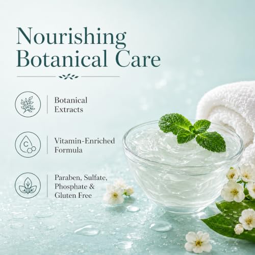 Image of Ginger Lily Farms Botanicals Conditioner, 128oz, Cucumber Mint Bliss | 100% Vegan & Cruelty-Free | Moisturizing Conditioner for All Hair Types | Refill Size