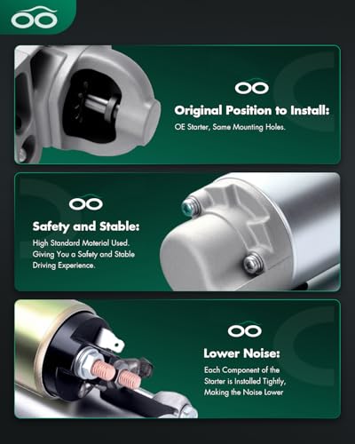 Image of SCITOO Starters fit for 2002-2005 for Cadillac Escalade 2003-2005 for GMC Yukon for Cadillac Escalade ESV 2002-2005 for Cadillac Escalade EXT 2003-2005 for Chevrolet Express 8000052 8000061 6492N