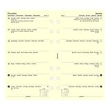Filofax Week on a Page Refill for 2016 Personal/Compact Size Yearly Calendar, Cream Paper (C68439-16)