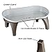 PETMAKER Elevated Pet Feeding Tray with splash guard and non-skid feet 21in x 11in x 8.5in, Brown