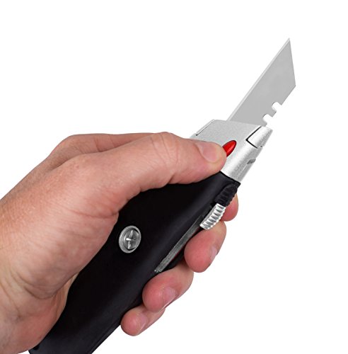 Internet's Best Premium Utility Knife - Set of 2 - Retractable Razor Knife Set - Box Cutter - Image 8