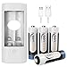 Produktbild Keenstone AA 4PCS wiederaufladbarer Lithium-Ionen-Akku 1,5 V 1000-mal, mit Ladegerät mit 2 Steckplätzen für blinkende Kamera, Taschenlampe, Spielzeug, Fernbedienung Wiederaufladbare AA-Batterien