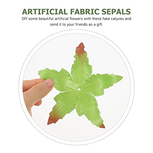 Yardwe 50Pcs Fiore Artificiale Calici Faux Tessuto...