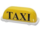 Farbe: Gelb Edelstahlmarkenshop Taxischild Dachzeichen Dachschild Taxi Gelb Lampe Licht Beleuchtung 12V