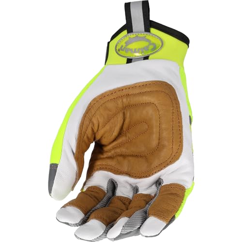 Caiman MAG, Multi-Activity Glove with Goat Grain Leather Patch Palm, Hi-Vis AirMesh Back, Pinch'd-Tip Fingers, Neoprene Knuckle, High-Vis Yellow/Gold, X-Large (2984-6) - Thumbnail 4