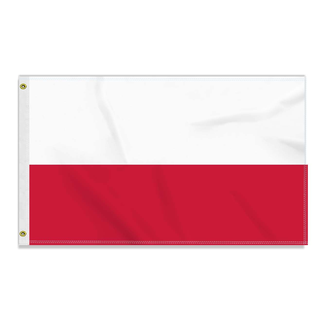 3×5 FT Poland Flag, Large 90×150 CM 150D Polish Outdoor Banner,Decor Garden With Brass Gromment — image 1