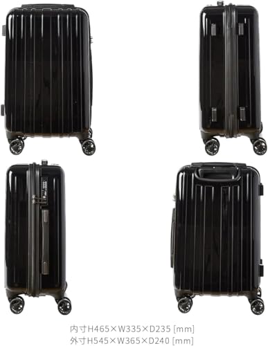アジアラゲージ キャリエッタ スーツケース Sサイズ 32L 機内持ち込み 軽量 Asia Luggage Carieta (ピーコックブルー)