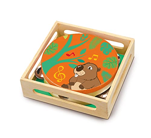 SEVI Tamburino con Scatola | Trudi by Giochi in Legno educativi Prima Infanzia. Costruzioni e Giocattoli. Regalo di...