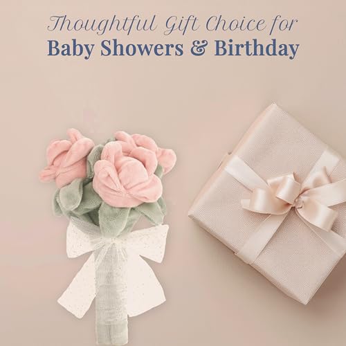 MON AMI Rose Bouquet Plush Figure Toy – 9\" Soft Stuffed Floral-Themed Plushie for Kids & Adults, Cute & Cozy Gift for Birthdays or Anniversaries, Decorative Cuddly Play Toy, Collectible Plush - Thumbnail 6