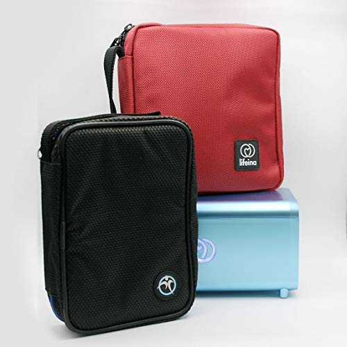 De Lifeina-set voor reizen met multiple sclerose. Vervoer uw medicijnen in vliegtuigen, treinen en auto's. Inclusief de LifeinaBox draagbare koelkast, de EasyBag en LifeinaBag24.