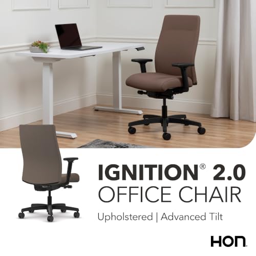 Image of HON Ignition 2.0 Ergonomic Office Chair, Lumbar Support, Desk Chair, Bark