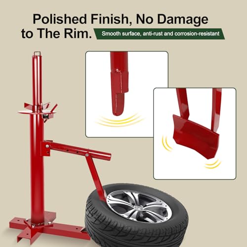 EASYBERG Manual Tire Changer Machine Portable Hand Bead Breaker Mounting Tool for 8” to 16” Tires for Home Garage Small Auto Shop