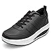 Scarpe Ginnastica Donna Invernali Zeppa Scarpe Dimagranti Sneaker Casual Tennis Piattaforma Running Fitness Sportive Outdoor Scarpe Passeggio Nero 40.5EU = Produttore:41