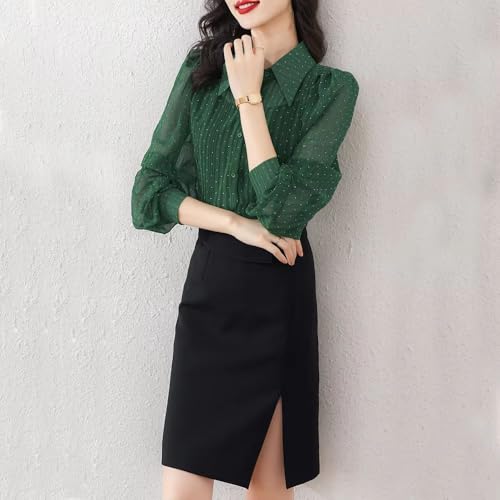 Chemise en maille fine anti-transpiration haut d'été ample - 3