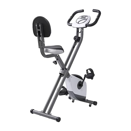 Vélo d'Appartement Pliable, Vélo d'Exercice Pliable avec Écran LCD, Vélo d'Entraînement pour un Usage Domestique