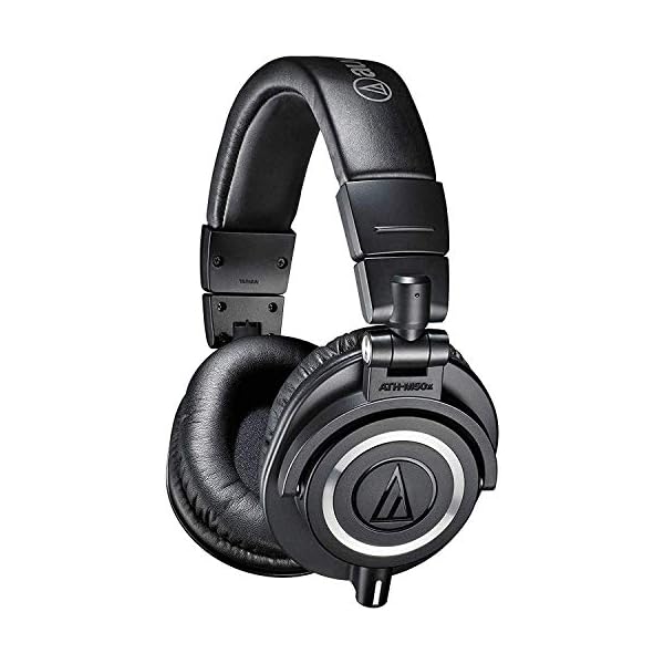Audio-Technica-ATH-M50X-Professional-Studio-Monitor-Headphones-Black-Professional-Grade-Critically-Acclaimed-with-Detachable-Cable Audio-Technica ATH-M50X Professional Studio Monitor Headphones, Black, Professional Grade, Critically Acclaimed, with Detachable Cable