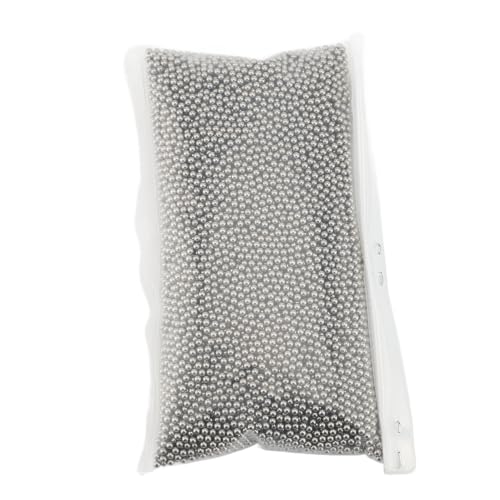 Edelstahl Polierperlen, Multifunktionale Runde Schmuck Polierperlen Schmuck Polierzubehör Zur Gratentfernung für die Schmuckverarbeitung zum Polieren von Gold und Silber (2 mm / 0,08 Zoll Größe)