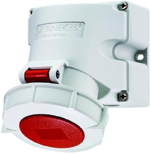 MENNEKES 9520 - Toma de corriente (Rojo, Blanco, IP67, 400 V, 16 A, 50 - 60 Hz)