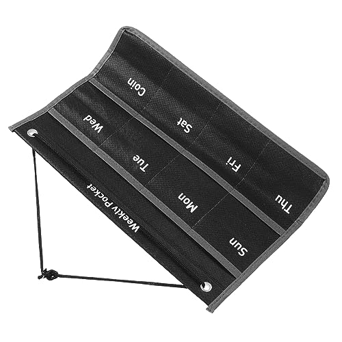 Alipis Wall Hanging Calendar Pocket Organizer Stylish Non Woven Storage Bag for Home Office Space Saving Design for Items Wall Mount Pocket Calendar