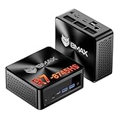 BMAX Mini PC B8A Pro AMD Ryzen 7 8745HS(fino a 4,9 GHz), 16GB DDR5 512GB NVMe SSD Mini Desktop Computer, Radeon 780M, 4K@60Hz Triplo Display DP+HDMI+Type-C/WiFi 6/BT5.2/2.5Gbps LAN, Micro Gaming PC