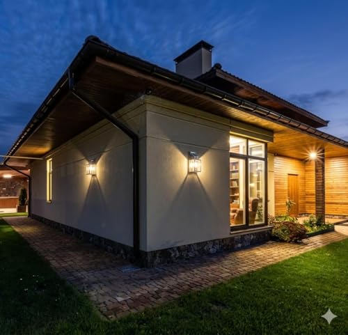 Image of Radxik Solar Wall Light Outdoor with Motion Sensor | Automatic Dusk to Dawn, Waterproof LED Security Light, Garden Patio Balcony Entrance, Wireless & Rechargeable