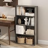 commode best chene DESIGN MINIMALISTE MODERNE : Cette bibliothèque compacte à quatre niveaux ouverts offre un agencement épuré et occupe un espace réduit (9,4 cm de profondeur x 23,6 cm de largeur x 41,7 cm de hauteur). Idéale pour le salon, la chambre ou le bureau, elle s’intègre parfaitement aux petits espaces et libère le sol.
