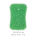Bath Sponge 3-Pack – Soft Exfoliating Shower Sponges for Deep Cleaning, Durable Body Sponge Set for Adults in Orange, Blue & Green - Image 2