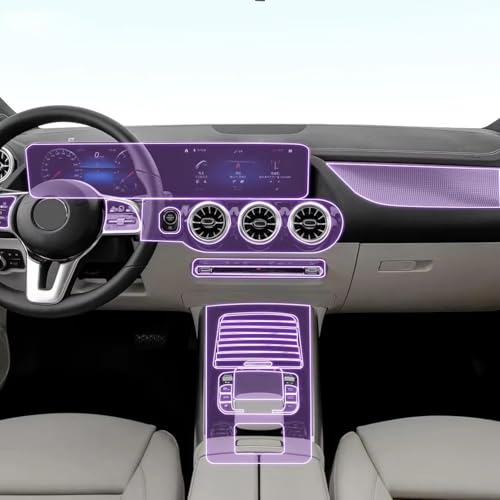 Film de protection console Mercedes GLA H247 pour éviter rayures de clés