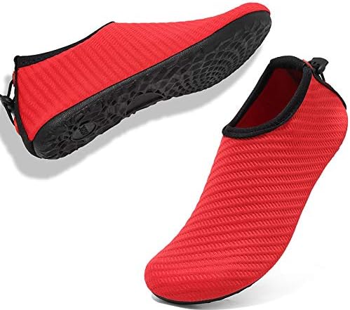 VIFUUR Womens Mens Water Shoes Adjustable Aqua Socks for Outdoor Swimming Beach Surfing Zipper