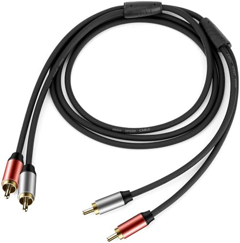 RCA 케이블, 2RCA to 2RCA 1.5m(5피트) 스테레오 오디오 케이블, 자동차용 — 사진 7