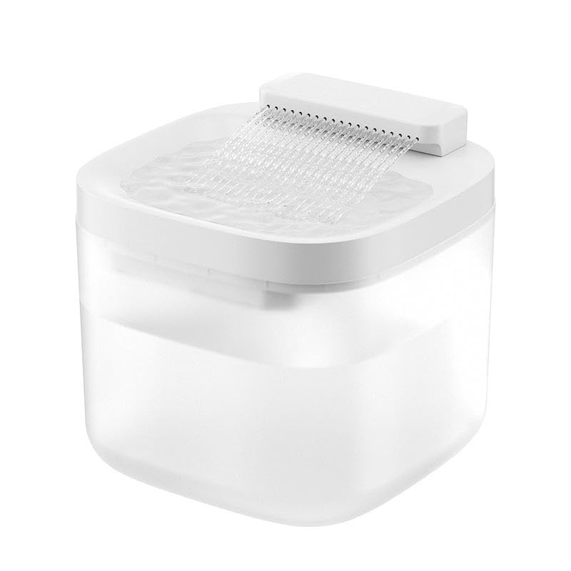 Image of Pet Water Fountain Super Silent - Water Fountains for All Pets Indoor - Suitable for Cats, Birds, Rabits and Dogs (Vanila Frost, 3L)