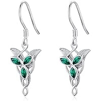 Pendientes de plata de ley 925 con diseño de estrella de Arwen