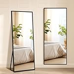 Full Length Mirror, 56"x18" Full Body Mirror Wall-Mounted or Freestanding for Bedroom, Living Room, or Cloakroom, Shatterproof, Easy Assembly