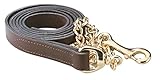Perri's Leather Lead with 30-Inch Chain, 6-Feet 30-Inch