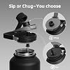 Botella de Agua Térmica ChugJug de 64 oz con Pajilla Pop-up 2 en 1 y Tapa Chug miniatura 5