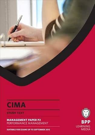 CIMA - Performance Management: Study Text CIMA - Performance Management: Study Text book cover