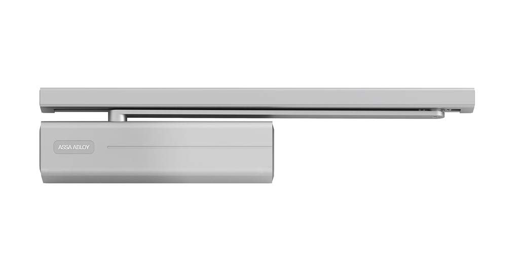 Tesa Assa Abloy DC700-DEV1- Cierrapuertas Con Guia Deslizante Para Puertas Plata DC700 Cuerpo