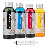 SGeepinkf 4 Packs Ink Refill Kit Compatible for 280XL 281XL 270XL 271XL 250XL 251XL, Suitable for PIXMA TS702a TS702 TR8620a IX6820 TR8622a TR6320, BK C Y M 100ML/Bottle